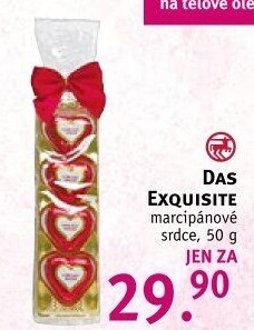 Bonboniéra marcipánová srdíčka Das Exquisite