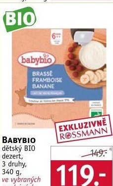 Dezert mléčný Babybio
