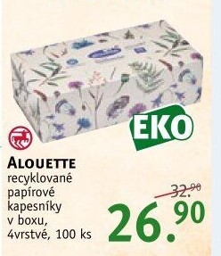 Papírové kapesníčky 4vrstvé Alouette - box