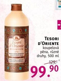 Pěna do koupele Tesori d'