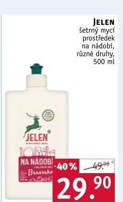 Prostředek na nádobí Jelen