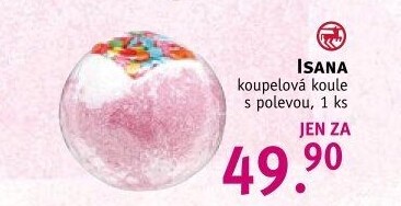 Šumivá bomba do koupele Isana