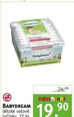 Tyčinky vatové dětské Babydream