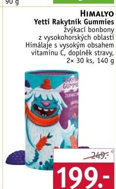 Vitamíny Gummies Yetti Rakytník Himalyo