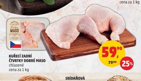 Kuřecí zadní čtvrtky Dobré maso