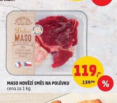 Maso hovězí směs na polévku