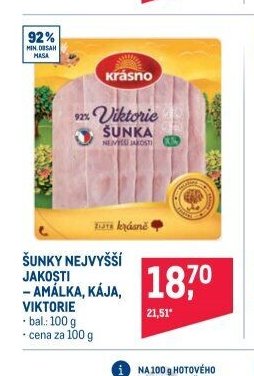 ŠUNKY NEJVYŠŠÍ JAKOSTI – AMÁLKA, KÁJA, VIKTORIE