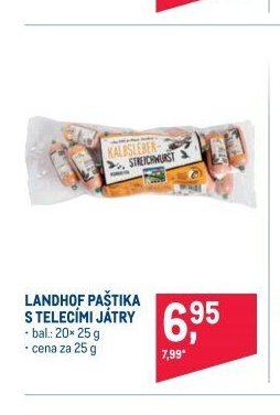 LANDHOF PAŠTIKA S TELECÍMI JÁTRY