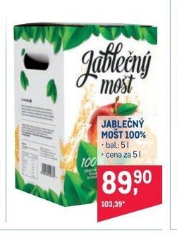 Jablečný mošt 100%