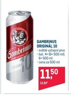 Gambrinus Originál 10