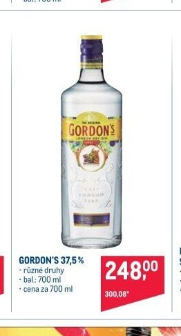 GORDON'S 37,5%