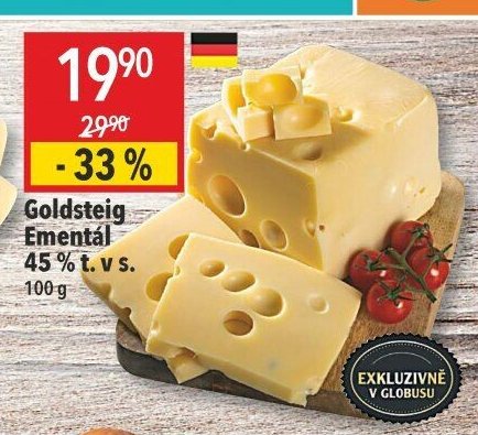 Goldsteig Ementál 45 % t. v s.