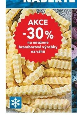 mražené bramborové výrobky na váhu