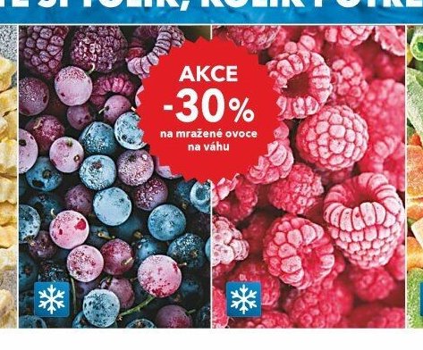 mražené ovoce na váhu