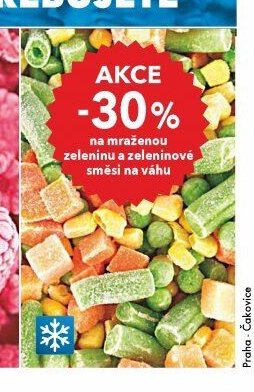 mraženou zeleninu a zeleninové směsi na váhu