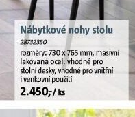 Nábytkové nohy stolu