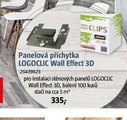Panelová příchytka LOGOCLIC Wall Effect 3D