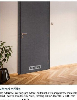 Větrací mřížka do dveří