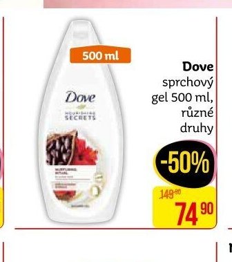 Dove sprchový gel 500 ml, různé druhy