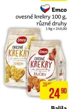 Emco ovesné krekry 100 g, různé druhy