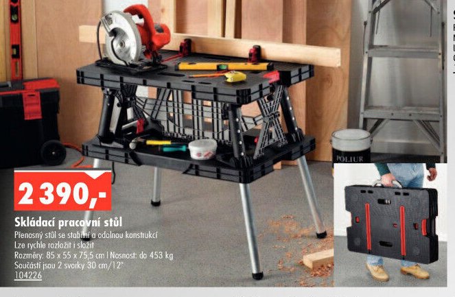Skládací pracovní stůl - UNI HOBBY akcniletaky.com