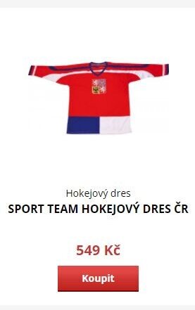 SPORT TEAM HOKEJOVÝ DRES ČR