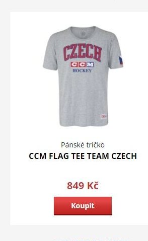 CCM FLAG TEE TEAM CZECH