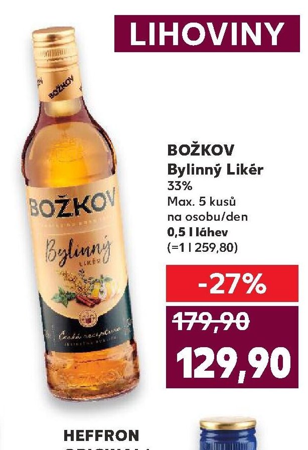 BOŽKOV Bylinný Likér