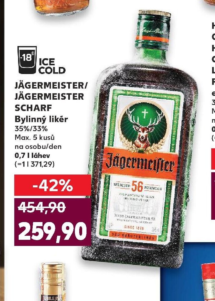 JÄGERMEISTER / JÄGERMEISTER SCHARF