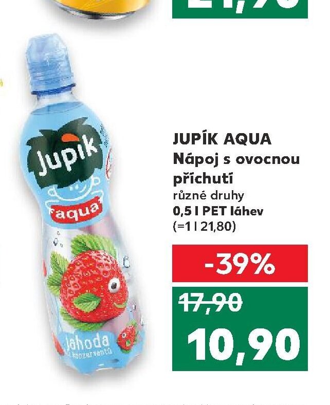 Jupík Aqua Nápoj s ovocnou příchutí