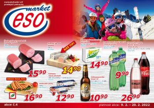 akční leták ESO MARKET 9.2.2022-20.2.2022