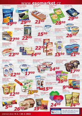 akční leták ESO MARKET 9.2.2022-20.2.2022