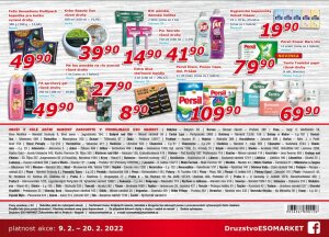 akční leták ESO MARKET 9.2.2022-20.2.2022