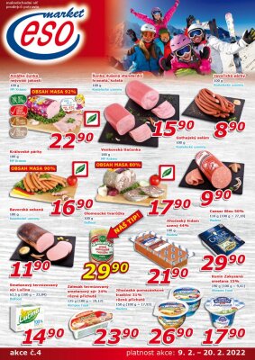 akční leták ESO MARKET 9.2.2022-20.2.2022