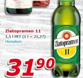 Pivo světlý ležák 11° Zlatopramen