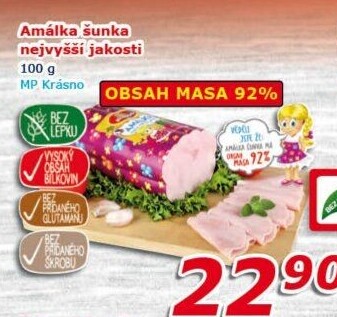 Šunka Amálka nejvyšší jakosti Krásno