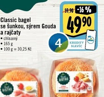 Bagel obložený Albert Fresh Bistro