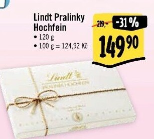 Bonboniéra Pralinky Hochfein Lindt