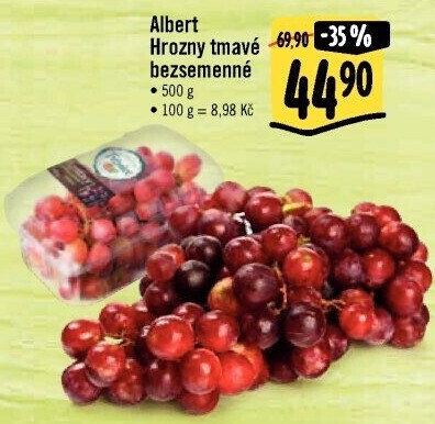 Hrozny tmavé bezsemenné Albert