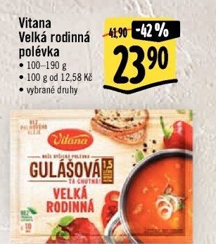 Instantní polévka Velká rodinná Vitana