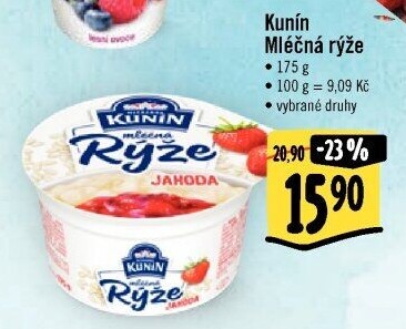 Mléčná rýže Kunín