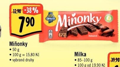 Oplatky Miňonky Opavia