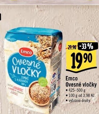 Ovesné vločky Emco