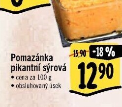 Pikantní sýrová pomazánka