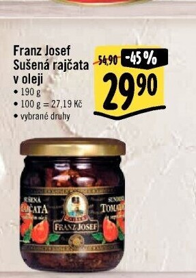 Sušená rajčata v oleji Exclusive Franz Josef Kaiser