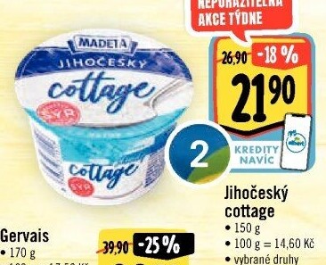 Sýr Cottage Jihočeský Madeta