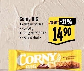 Tyčinka cereální BIG Corny