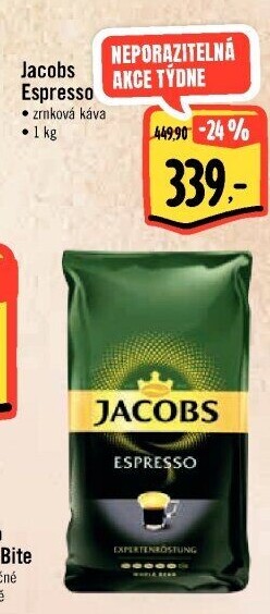 Zrnková káva Jacobs Espresso