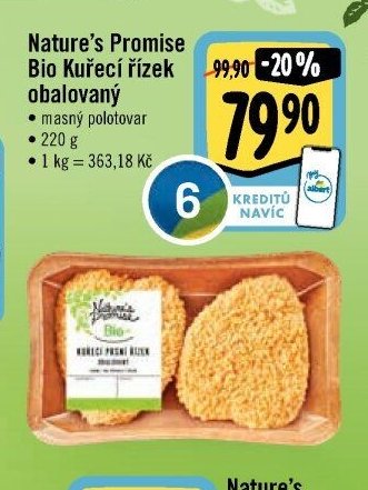 Nature's Promise Bio Kuřecí řízek obalovaný