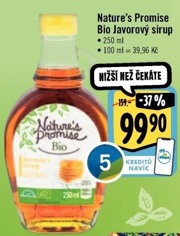 Javorový sirup bio Nature'